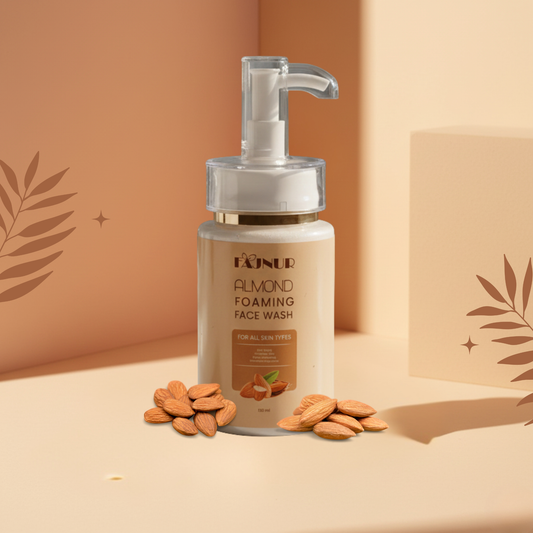 FAJNUR Almond Foaming Face Wash – 125ml | Deep Cleansing  Hydrating Foam - Fajnur Skin Care