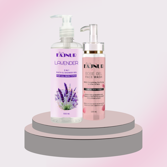 Bundle-3(Shower Gel + Rose Gel 225ml) - Fajnur Skin Care